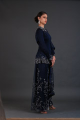 Navy Blue Scintillating Sharara Setuntitled (8 of 10)